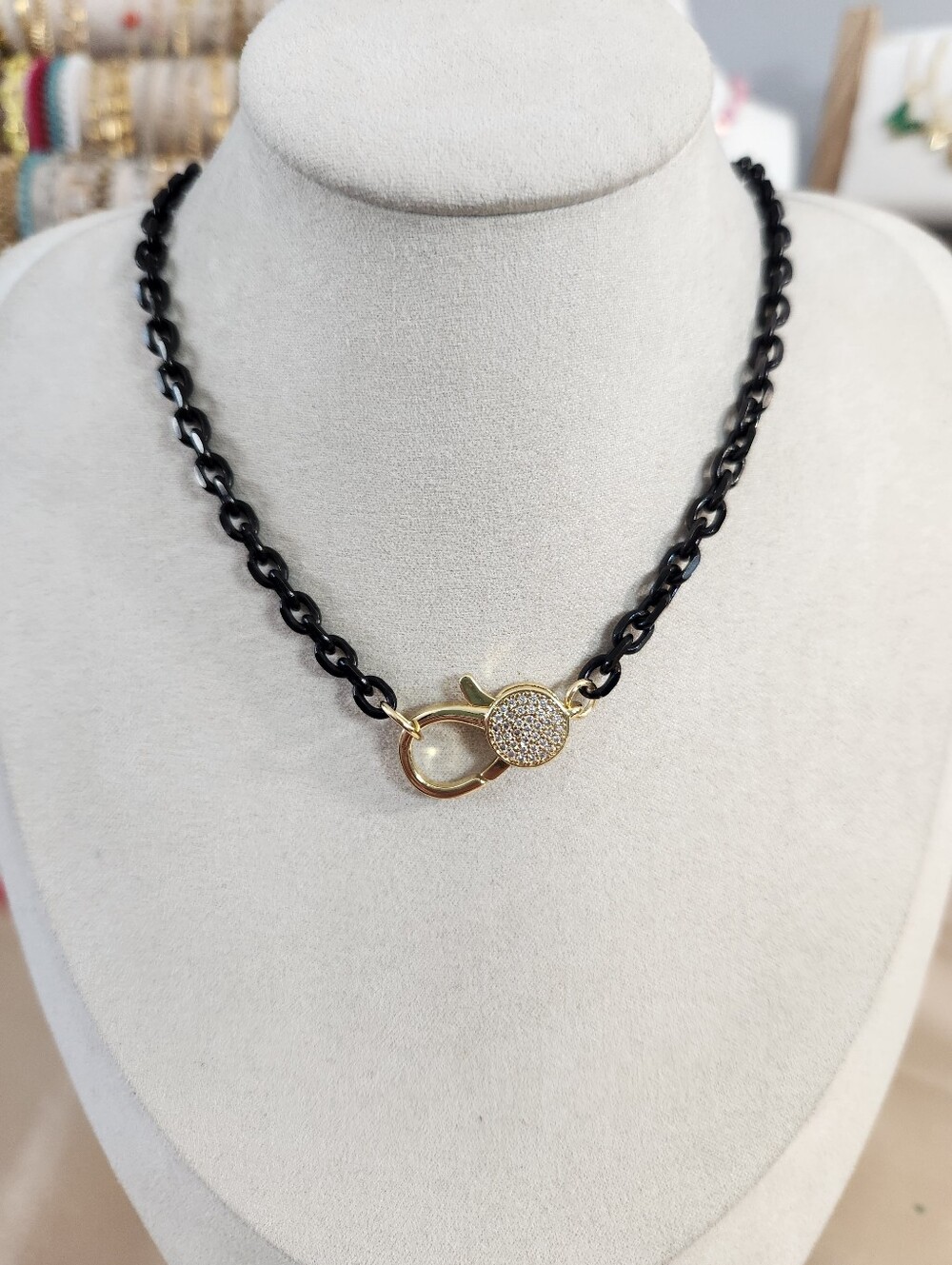 Black Charm Holer Necklace